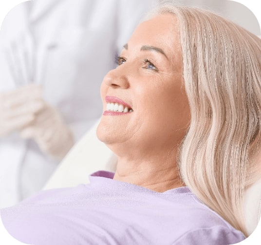 Woman enjoying the benefits of dental implants
