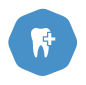 Animated tooth with emergency cross representing emergency dentistry